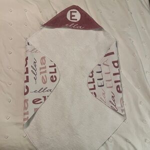 Ella Personalized Hooded Towel for Baby or Toddler